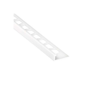  Equerre de finition carrelage mur blanc mat pvc l 250 cm x ep 10 mm STANDERS - Sanifer Tamatave