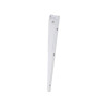  Equerre escamotable acier epoxy blanc h 13 x p 30 cm  - Sanifer Tamatave