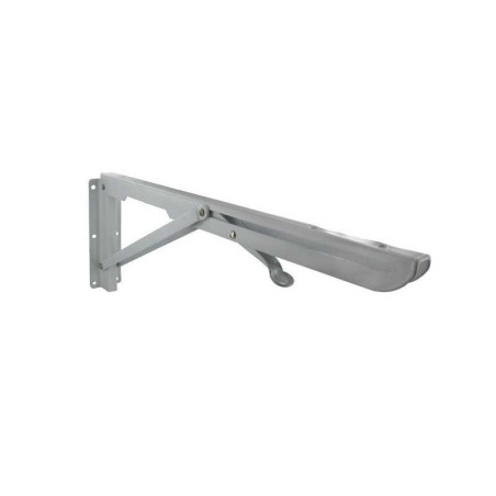  Equerre escamotable acier epoxy blanc h 14 x p 40 cm  - Sanifer Tamatave