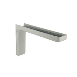  Equerre léonard acier plastifié blanc h 11 4 x p 18 cm CIME - Sanifer Tamatave