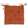 Galette de chaise luck polycoton 40x40cm lava 3 terracotta INSPIRE - Sanifer Tamatave