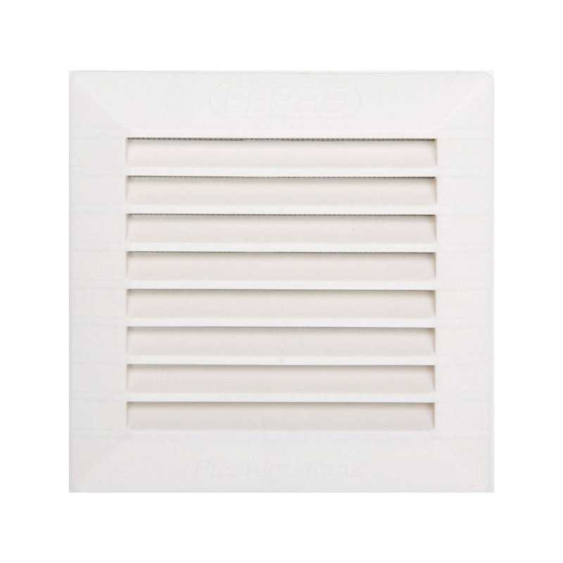  Grille d'aération abs naturel l 13 5 x l 13 5 cm  - Sanifer Tamatave