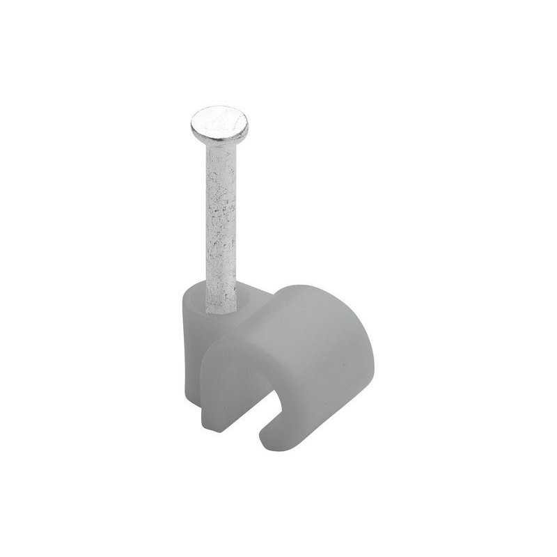  Lot de 100 attaches-fils diamètre de 4 à  7 mm l  20 mm gris  - Sanifer Tamatave