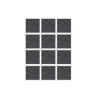  Lot de 12 patins feutre adésif à  bord arrondi  24 x 22 mm gris SCOTCH - Sanifer Tamatave
