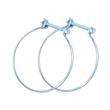  Lot de 2 colliers de fixation acier diamètre  150-150 mm cf150  - Sanifer Tamatave