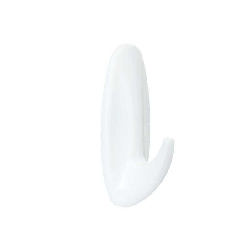  Lot de 2 crochets adhésif plastique design blanc 1 3 kg COMMAND - Sanifer Tamatave