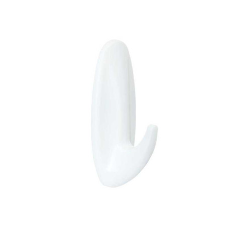  Lot de 2 crochets adhésif plastique design blanc 1 3 kg COMMAND - Sanifer Tamatave