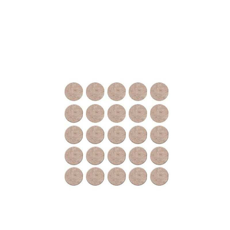  Lot de 25 patins feutre en laine adhésif, , diam. 13  mm, beige SCOTCH - Sanifer Tamatave