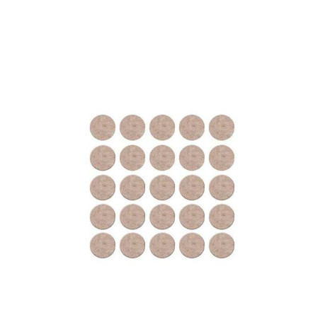  Lot de 25 patins feutre en laine adhésif, , diam. 13  mm, beige SCOTCH - Sanifer Tamatave