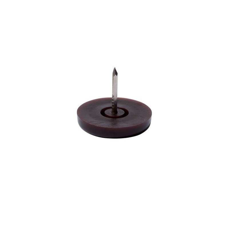  Lot de 4 patins plastique à  clou marron 25mm STANDERS - Sanifer Tamatave