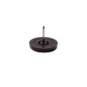  Lot de 4 patins plastique à  clou marron 25mm STANDERS - Sanifer Tamatave