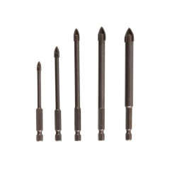  Lot de 5 forets à  céramique verre et carrelage diamètre 5 à  12 mm DEXTER - Sanifer Tamatave
