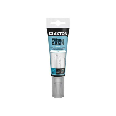  Mastic cuisine & salle de bains acétique 60  ml blanc AXTON - Sanifer Tamatave