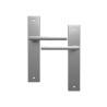  Poignée 2 sans trou  aluminium entraxe 195 mm INSPIRE - Sanifer Tamatave