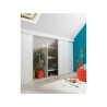 Portes de placard coulissantes 2 portes l 120 x h 120 cmblanc  - Sanifer Tamatave