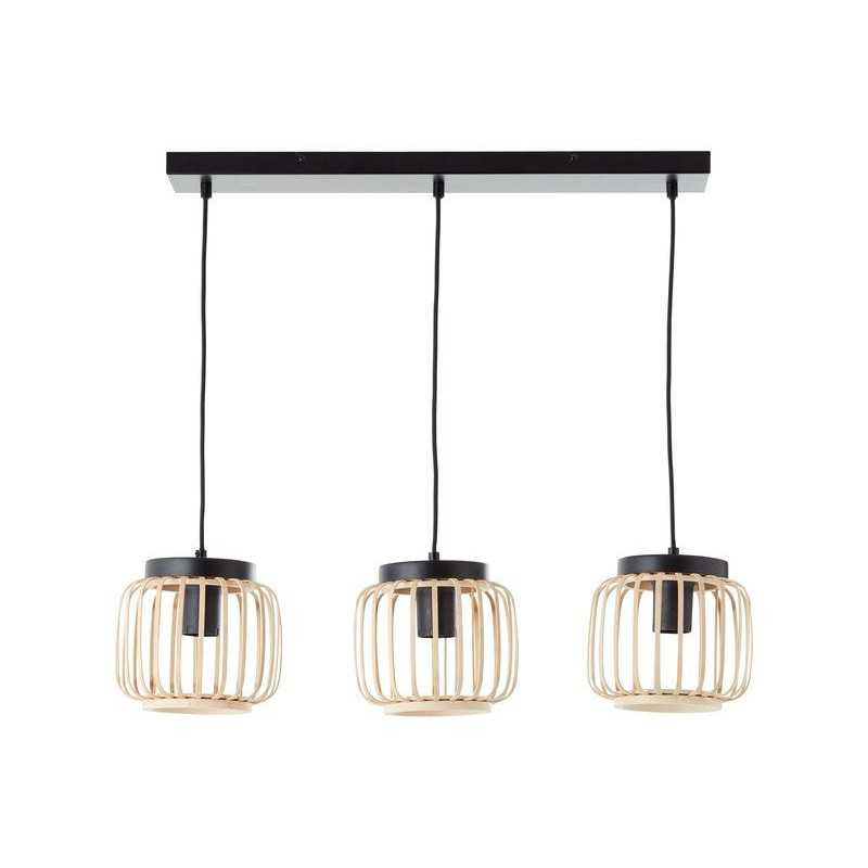  Suspension 3xE27 metal pecan diamètre 18 cm INSPIRE - Sanifer Tamatave