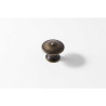  Lot de 4 boutons de meuble rond zamak laitonné h 22 x l 30 x p 30 mm REI - Sanifer Tamatave