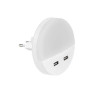  Veilleuse led sur prise avec 2 prises usb tirpi 230 v INSPIRE - Sanifer Tamatave