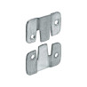  Lot de 2 raccords d'assemblage acier zingue l 45 mm HETTICH - Sanifer Tamatave
