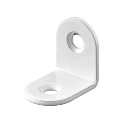  Lot de 10 équerres de chaise acier blanc l 20 mm x l 15 mm x h 2 cm HETTICH - Sanifer Tamatave