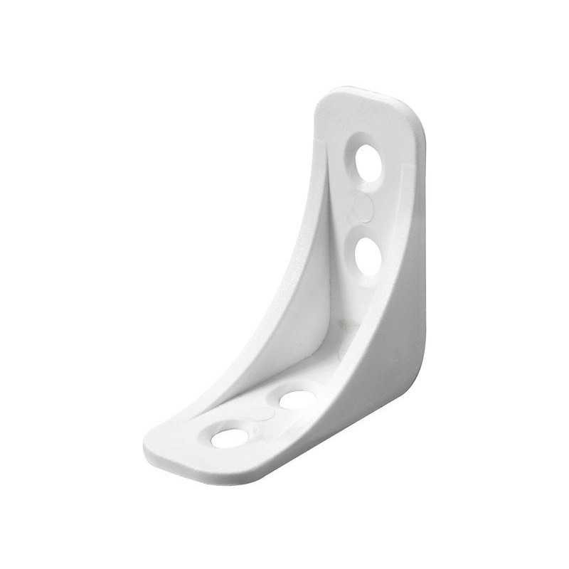  Equerre plastique blanc l 40 mm x l 16 mm x h 4 cm HETTICH - Sanifer Tamatave