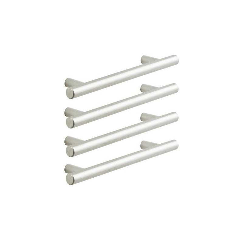  Lot de 4 poignée sara 128mm nickel brossé INSPIRE - Sanifer Tamatave
