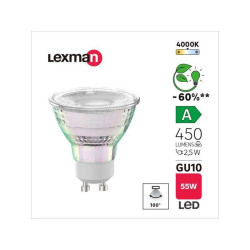  Ampoule led réflecteur gu10 450lm 2 5w blanc neutre LEXMAN - Sanifer Tamatave