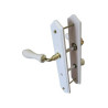  2 poignées de porte bois condamnation bois entraxe 195 mm  - Sanifer Tamatave