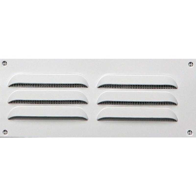  Grille d'aération aluminium laqué l 5 x l 14 cm  - Sanifer Tamatave