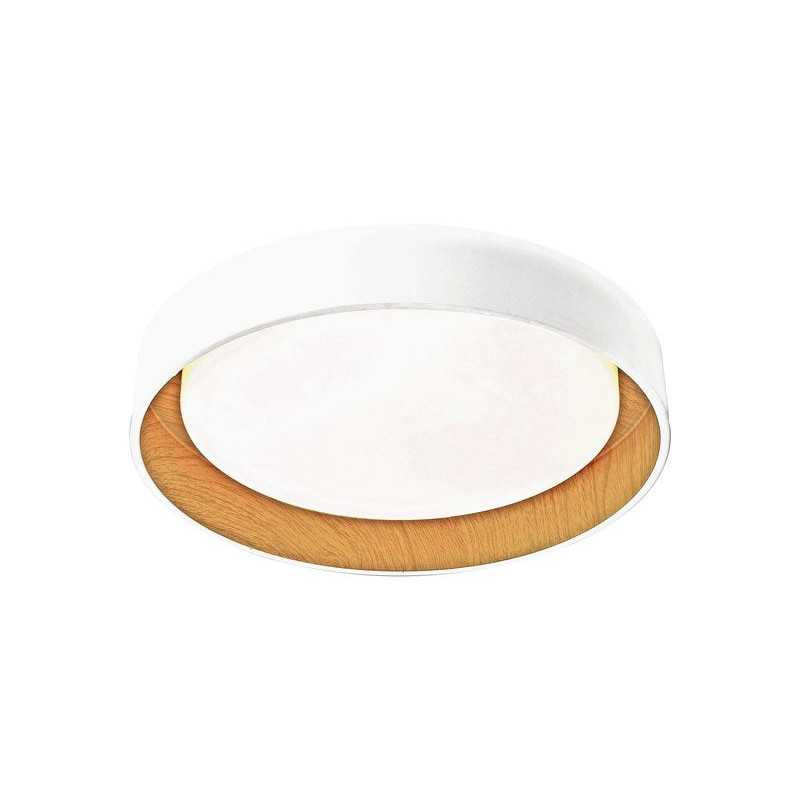  Plafonnier led de salle de bain ip44 malai diamètre  30 cm métal blanc INSPIRE - Sanifer Tamatave