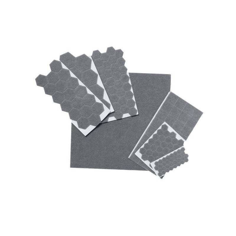  Lot de 175 patins feutre +caoutchouc adhésif brun 7t  - Sanifer Tamatave