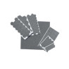  Lot de 175 patins feutre +caoutchouc adhésif brun 7t  - Sanifer Tamatave