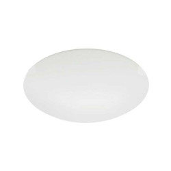 Plafonnier mars E27 en verre blanc satiné et métal blanc Eglo EGLO - Sanifer Tamatave