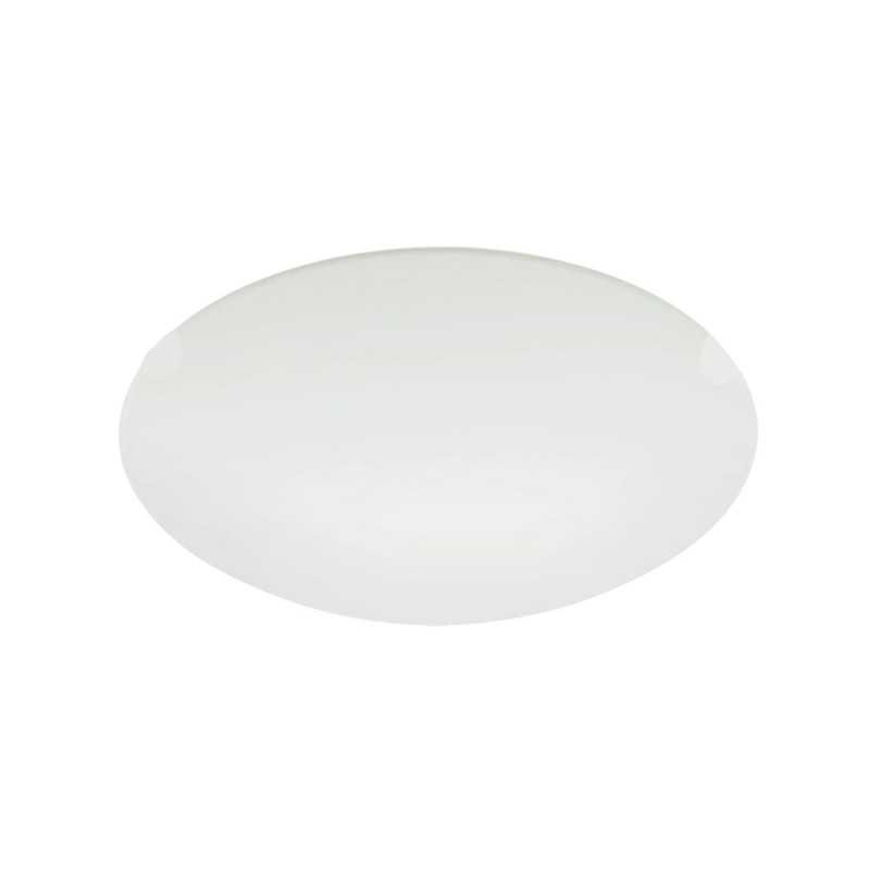 Plafonnier mars E27 en verre blanc satiné et métal blanc Eglo EGLO - Sanifer Tamatave