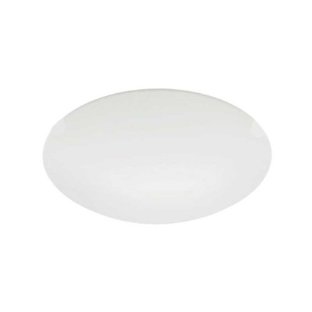 Plafonnier mars E27 en verre blanc satiné et métal blanc Eglo EGLO - Sanifer Tamatave