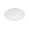 Plafonnier mars E27 en verre blanc satiné et métal blanc Eglo EGLO - Sanifer Tamatave