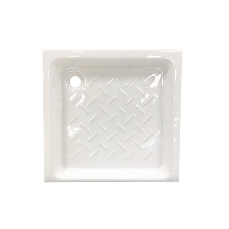 Receveur de douche carré 70x70 porcelaine blanc  - Sanifer Tamatave