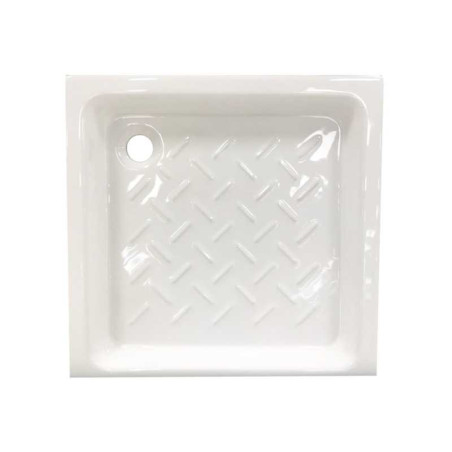  Receveur de douche carré 80x80 porcelaine blanc  - Sanifer Tamatave
