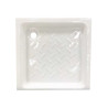  Receveur de douche carré 80x80 porcelaine blanc  - Sanifer Tamatave