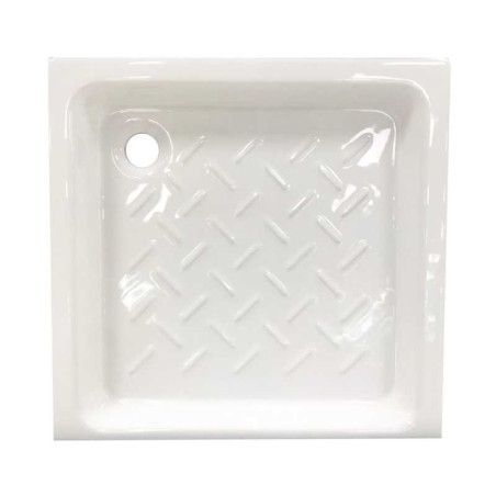  Receveur de douche carré 90x90 porcelaine blanc  - Sanifer Tamatave