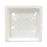  Receveur de douche carré 90x90 porcelaine blanc  - Sanifer Tamatave