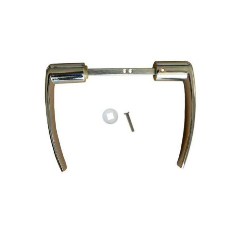  Double béquille aluminium chromé l 116 x l 2 x h 22 cm carré 7 mm  - Sanifer Tamatave