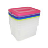  Lot de 5 boîtes de rangement polypropylène l 44 8 x p 34 5 x h 22 5 cm 25 l  - Sanifer Tamatave