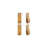  Lot de 4 poignée zack cuir marron INSPIRE - Sanifer Tamatave