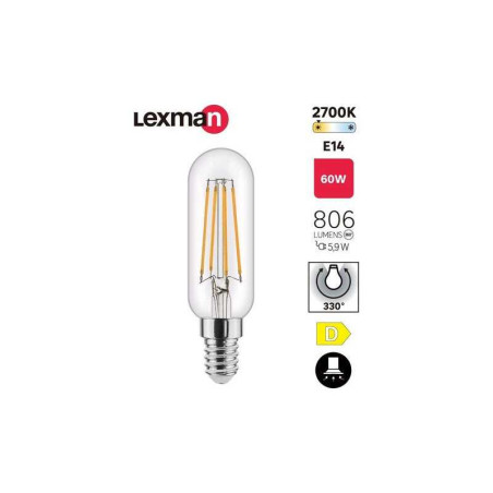  Ampoule led à filament E14 806lm 5 9w LEXMAN - Sanifer Tamatave