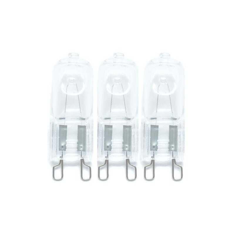  Lot de 3 ampoules halogène capsule g9 920lm 67w blanc chaud dimmables LEXMAN - Sanifer Tamatave