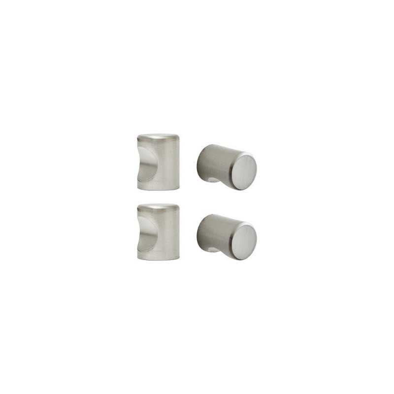  Lot de 4 boutons de meuble omna nickel brossé INSPIRE - Sanifer Tamatave
