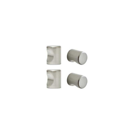  Lot de 4 boutons de meuble omna nickel brossé INSPIRE - Sanifer Tamatave