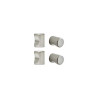  Lot de 4 boutons de meuble omna nickel brossé INSPIRE - Sanifer Tamatave