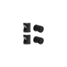  Lot de 4 boutons de meuble omna noir uni mat INSPIRE - Sanifer Tamatave